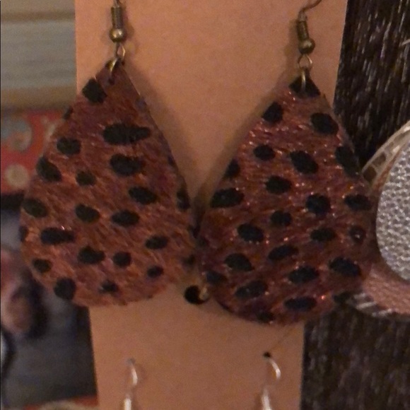 Animal Print Earrings - multiple colors & prints! - Picture 6 of 7
